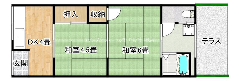 旭ヶ丘南住宅 間取り