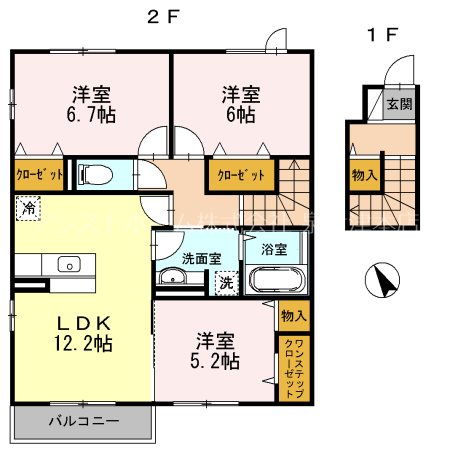 松籟軒　A棟 広々とした間取り