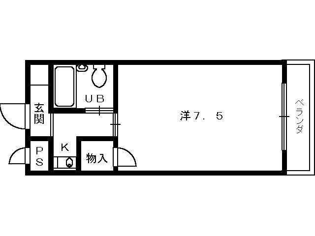 少林寺TKハイツ 間取り