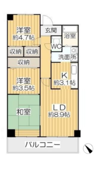 リアンジェ泉大津 間取り
