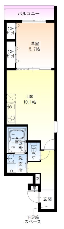 フジパレス高石駅西Ⅱ番館 間取り