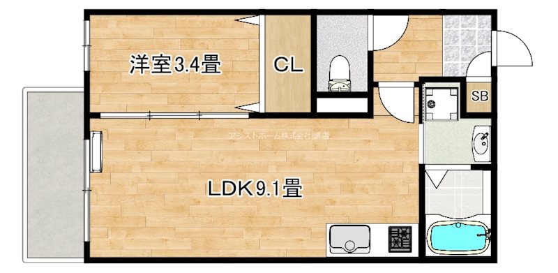 エステイトN湊 間取り