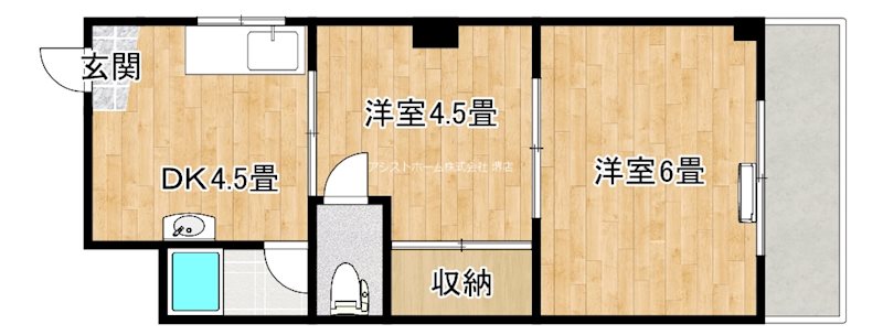 パレス住吉橋 間取り