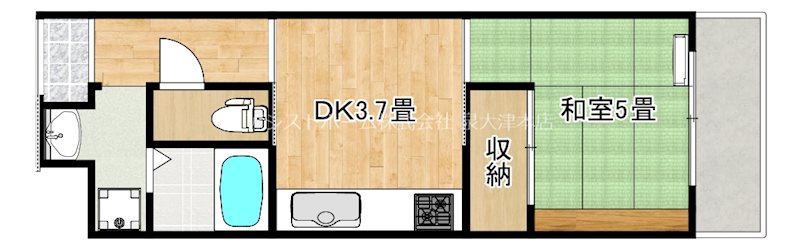 クリーンハイツ助松 使いやすい間取り
