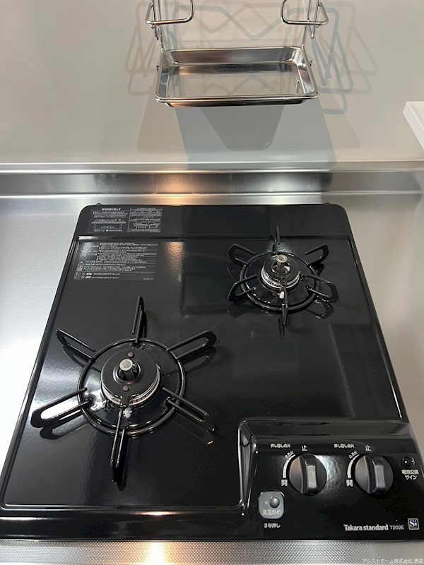 ジーイーシス 二口ガスコンロ