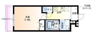 フジパレス助松町Ⅰ番館 間取り