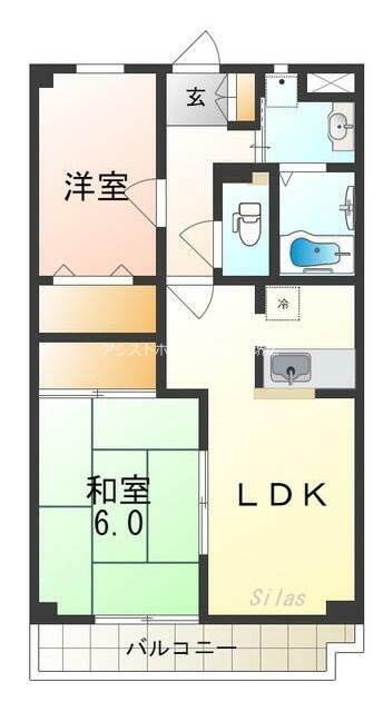 サンライズ三国ケ丘 間取り