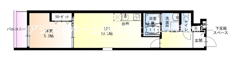 フジパレス高石駅北Ⅲ番館 間取り