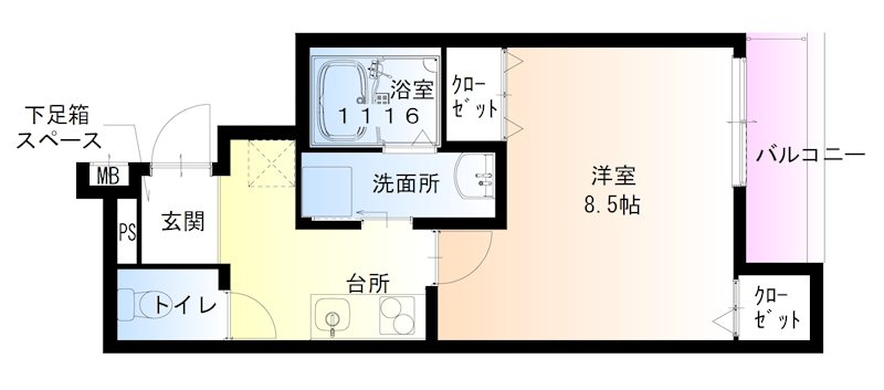 フジパレス東豊中町 間取り