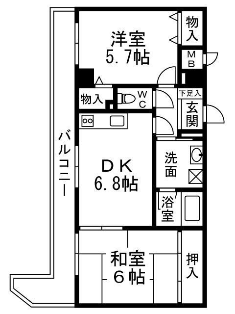 グランエクセル高師浜 間取り