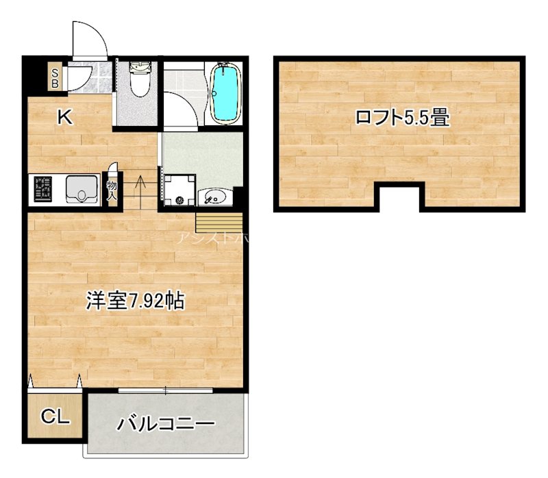 Luxe浜寺A棟 間取り