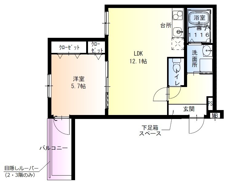 フジパレス高石駅北 間取り