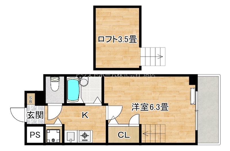 ヴィーブル三国ケ丘 間取り