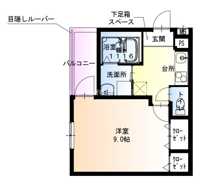 フジパレス羽衣 使いやすい間取り