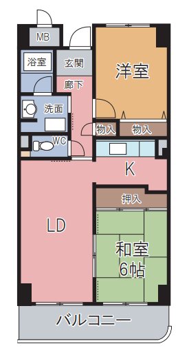 ロサノS北豊中 間取り