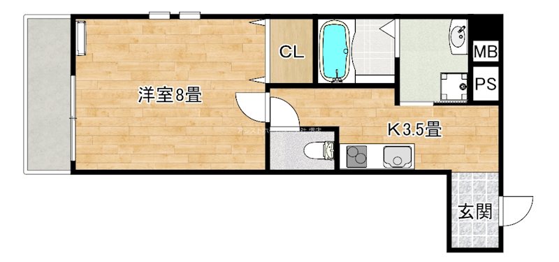フジパレス上野芝Ⅲ番館 間取り
