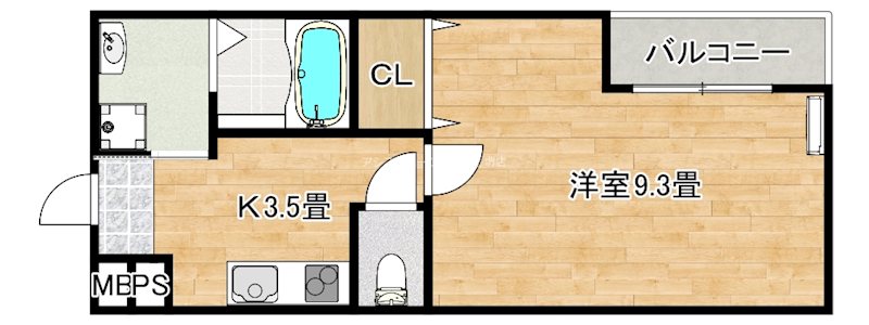 フジパレス上野芝Ⅲ番館 間取り