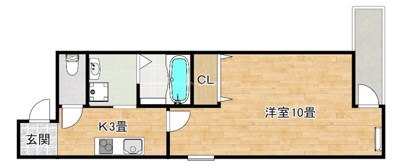 フジパレス上野芝Ⅲ番館 間取り
