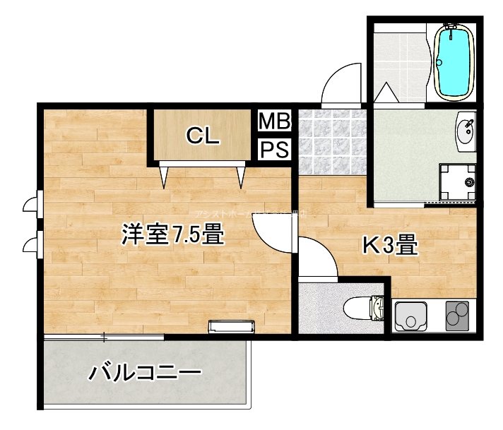 フジパレス西湊Ⅰ番館 間取り