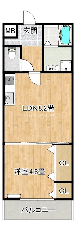 フジパレス石津川WEST 間取り