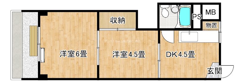 パレス住吉橋 間取り