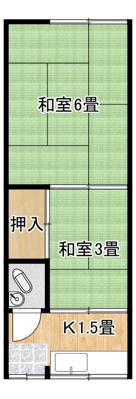三宝町コーポ 間取り