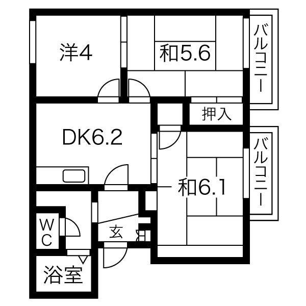 エクセレート池上 間取り