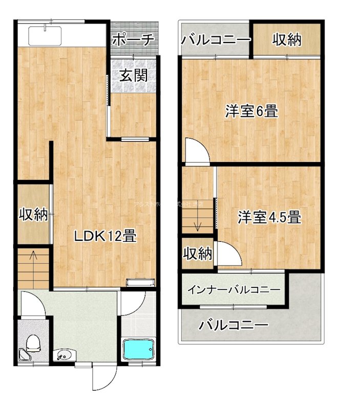 東浅香山町貸家 間取り