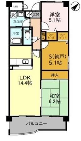 シャルマン木ノ元 間取り