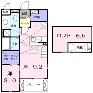 ラフレシール・メゾン・宮﨑Ⅰ 間取り