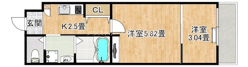 シーエムアンイースト 間取り