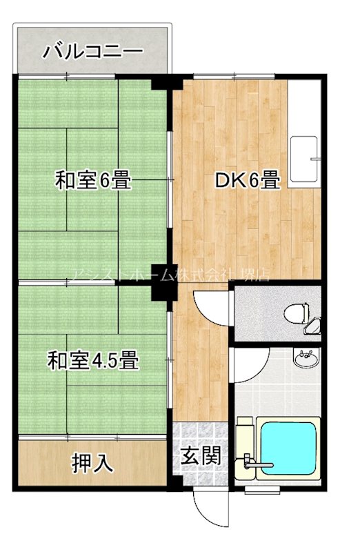 コーポ北野 間取り