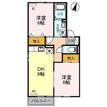 サニーグリーン北喜 間取り