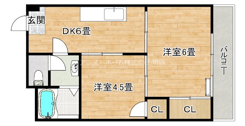 大浜TKハイツ 間取り