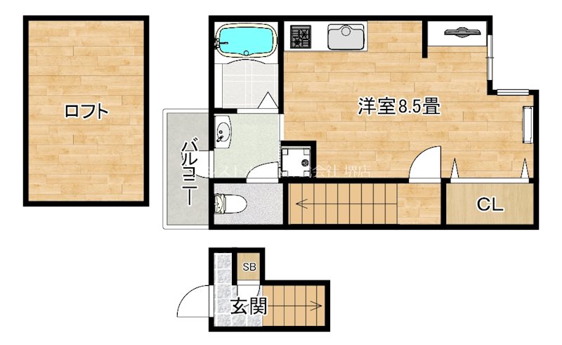 あんしん+出島町 間取り