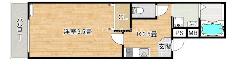 フジパレス湊Ⅱ番館  間取り