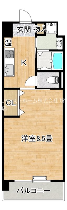フィオレ・レジデンス出島海岸通 間取り