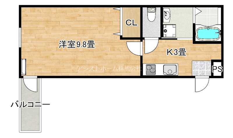 フジパレス湊Ⅲ番館  間取り