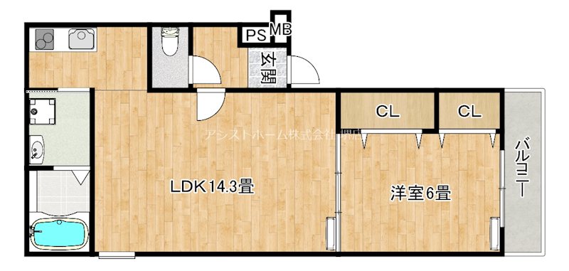 フジパレス堺大浜中町Ⅴ番館 間取り