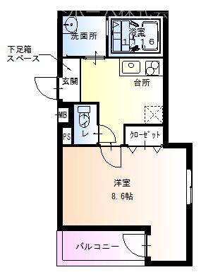 フジパレス湊Ⅱ番館  間取り