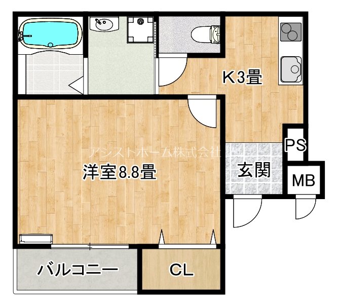 フジパレス御陵通りⅡ番館 間取り