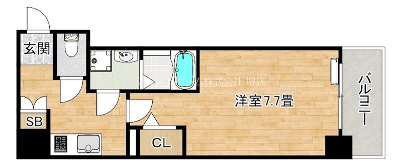 S-RESIDENCE堺市駅前 間取り