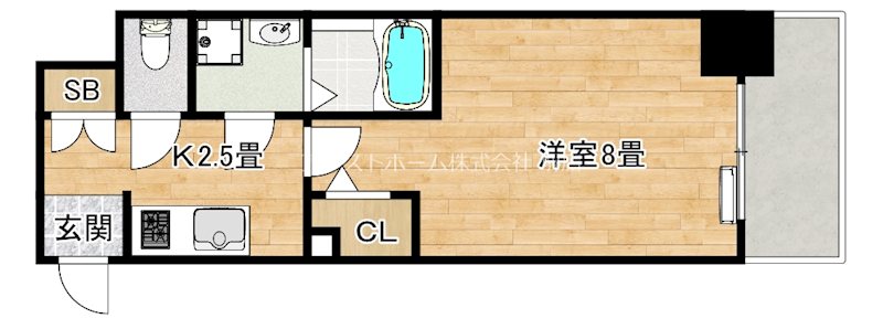 S-RESIDENCE堺市駅前 間取り