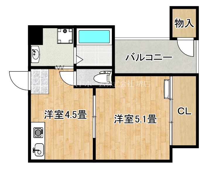 ロイヤルガーデン堺 間取り