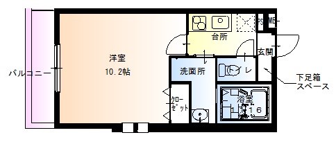 フジパレス湊Ⅱ番館  間取り
