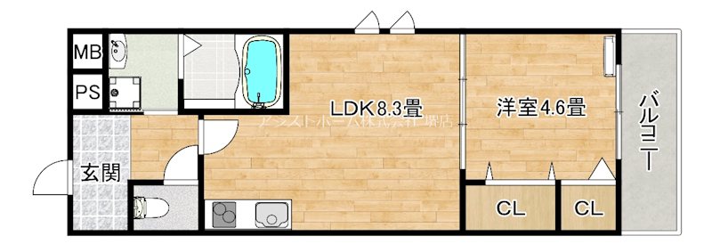 フジパレス百舌鳥駅東 間取り
