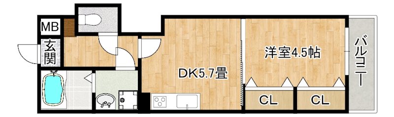 TKアンバーコート羽衣 間取り