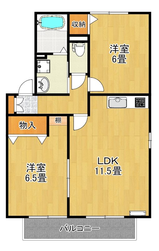 ジュネス高師浜 間取り