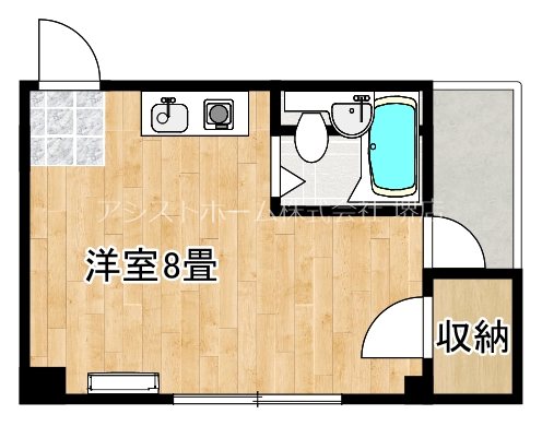 プレナス御陵前 単身のワンルーム