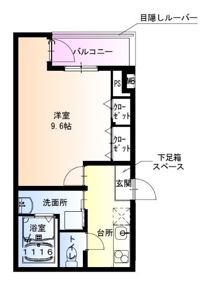 フジパレス助松町Ⅱ番館 間取り